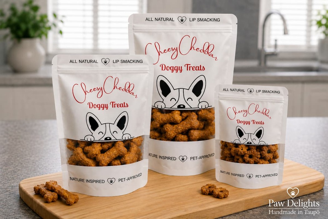 Cheesy Cheddar Dog Treats