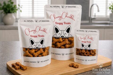 Cheesy Cheddar Dog Treats